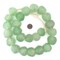 Super Jumbo Recycled Glass Beads - Beaded Wall Hangings - Extra Large African Sea Glass Beads 32-35mm - The Bead Chest (Green Aqua)
